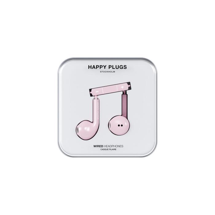 Bild 2, Happy Plugs Hörlurar In-Ear USB-C Trådbundna Rosa