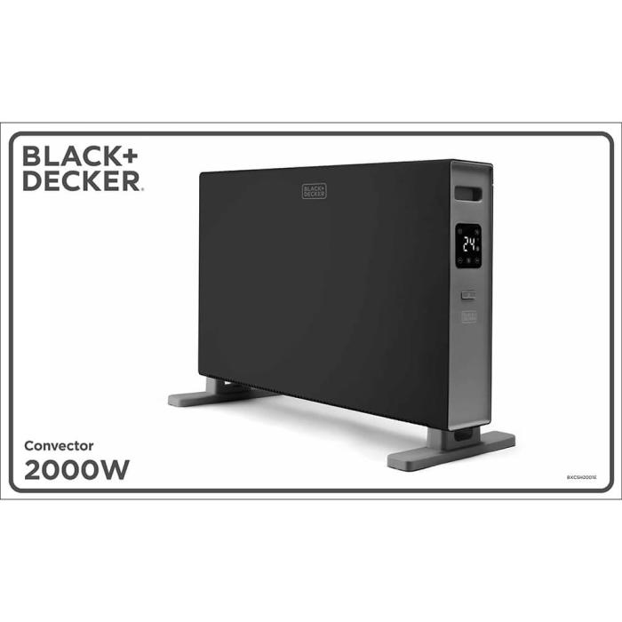 Bild 6, BLACK+DECKER Konvektorelement 2000W Digital Svart