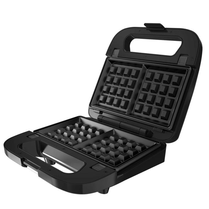 Bild 3, BLACK+DECKER Smörgåsgrill Sandwich Waffle Svart