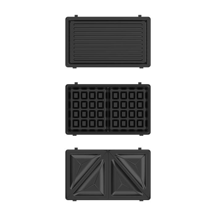 Bild 6, BLACK+DECKER Smörgåsgrill Sandwich Waffle Svart