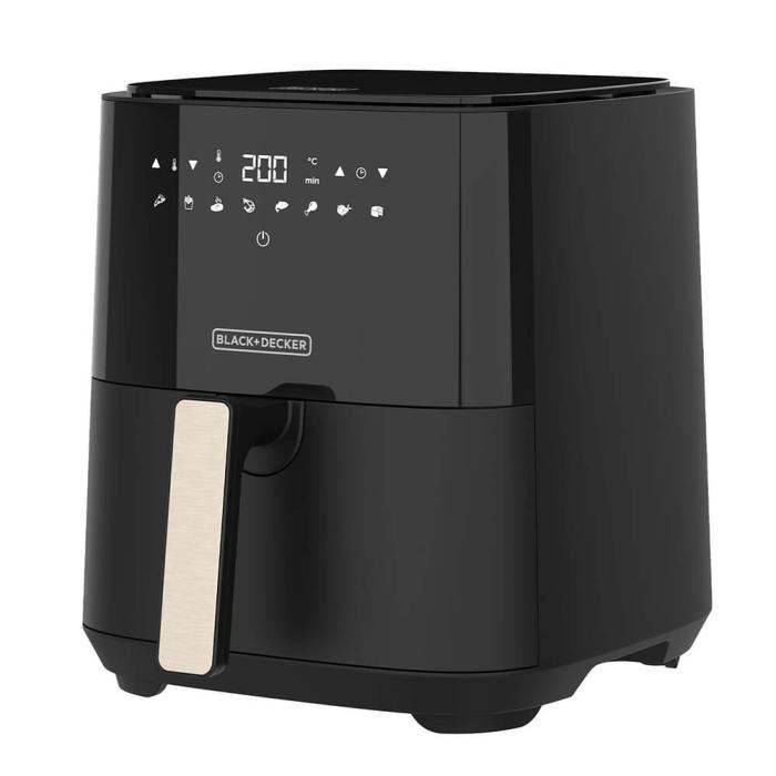 Bild 1, BLACK+DECKER Air Fryer Svart 5L 1450W Svart