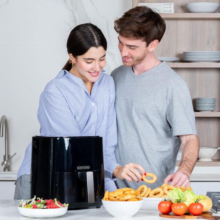 Bild 6, BLACK+DECKER Air Fryer Svart 5L 1450W Svart