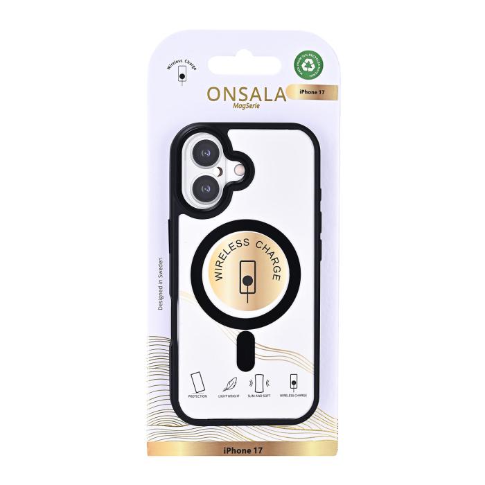 Bild 3, Onsala iPhone 17 Skal MagSafe Bumper Svart/Transparent