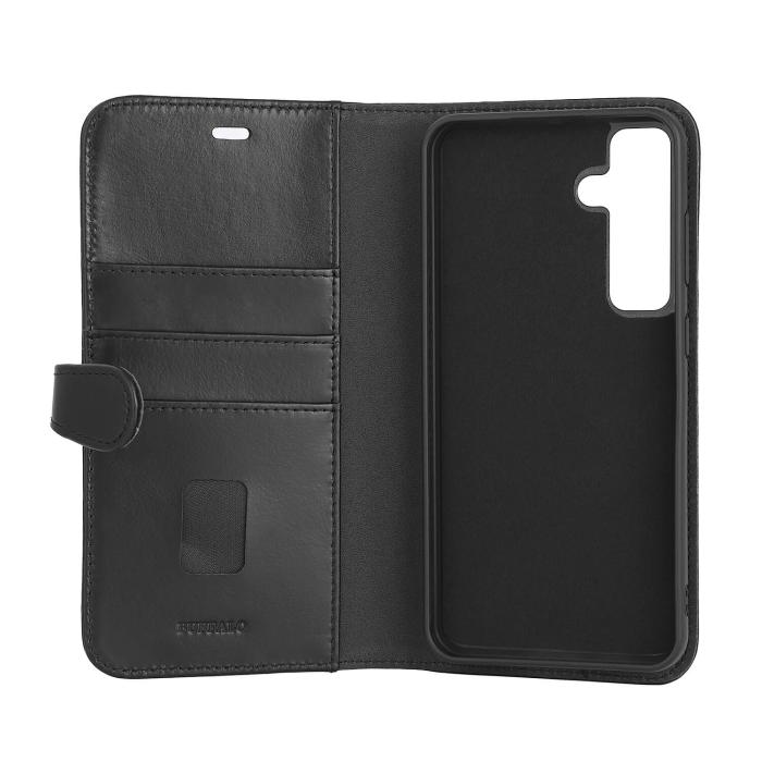 Bild 3, Buffalo Samsung Galaxy S24 FE Fodral 2in1 Äkta Läder Svart