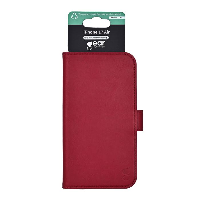 Bild 5, Gear iPhone Air Fodral MagSafe Läder Deep Red