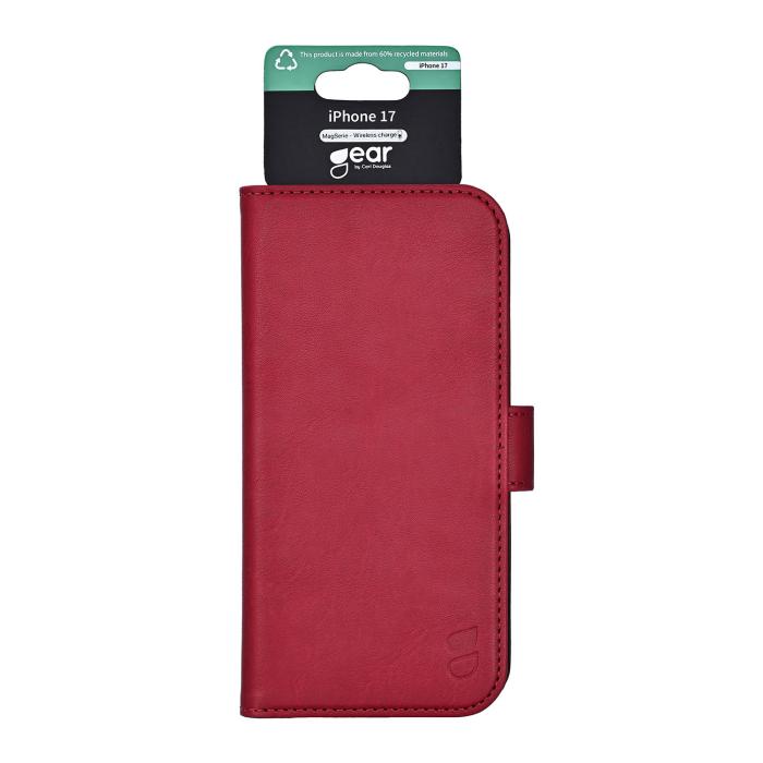 Bild 5, Gear iPhone 17 Fodral MagSafe Läder Deep Red
