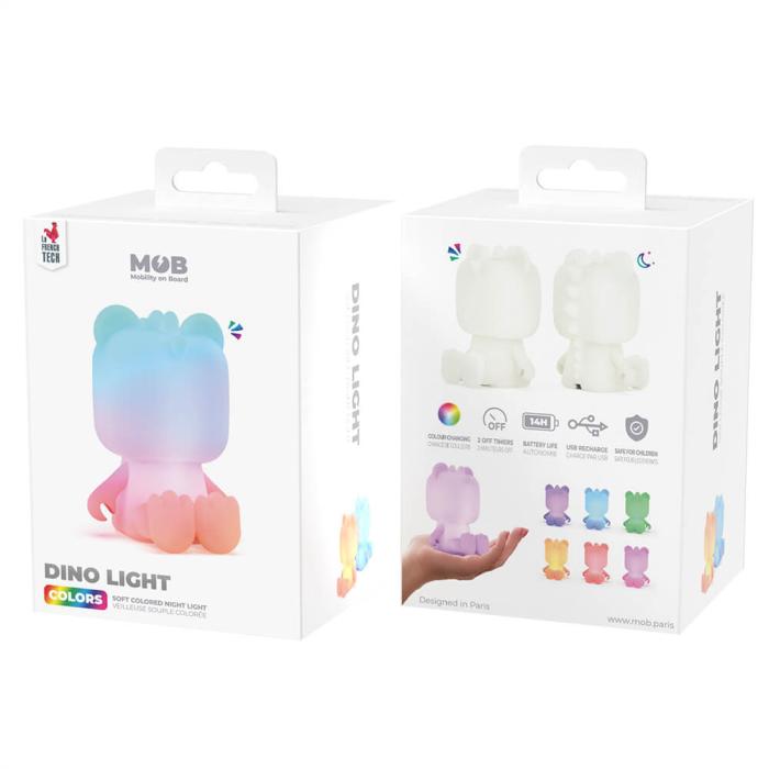Bild 6, MOB Söt Nattlampa Dino Multicolor