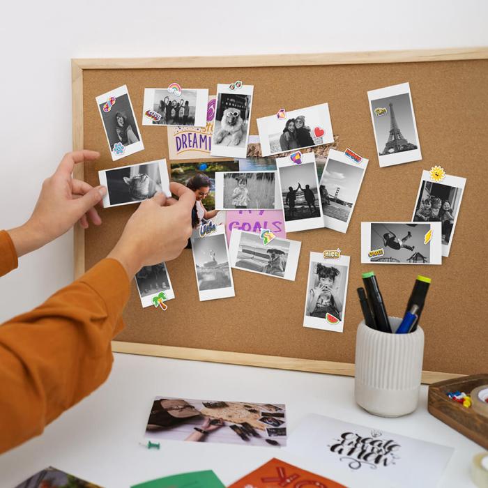 Bild 2, MOB Direktbildskamera Pixiprint 5 Filmrullar 5 spel Rosa