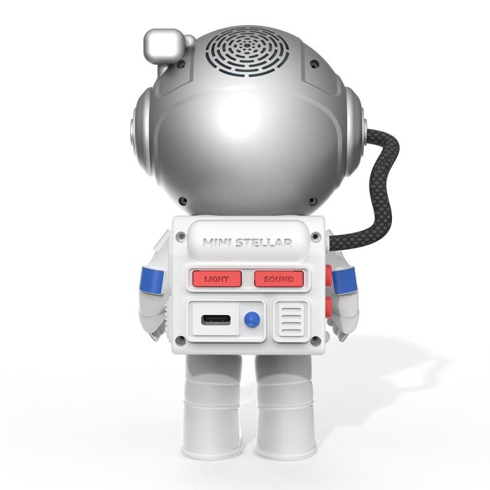 Bild 3, MOB Projektor Mini Stellar Light Space Austonaut Vit