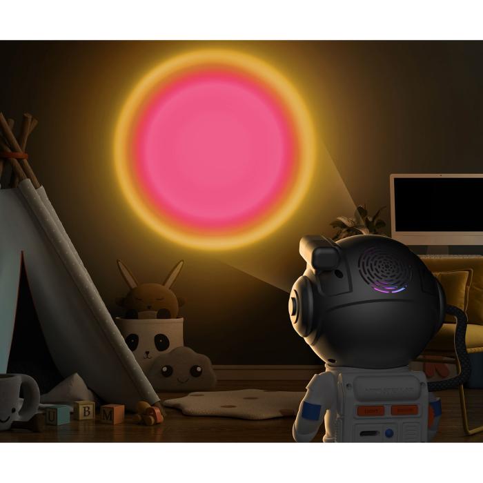 Bild 6, MOB Projektor Mini Stellar Light Space Austonaut Vit