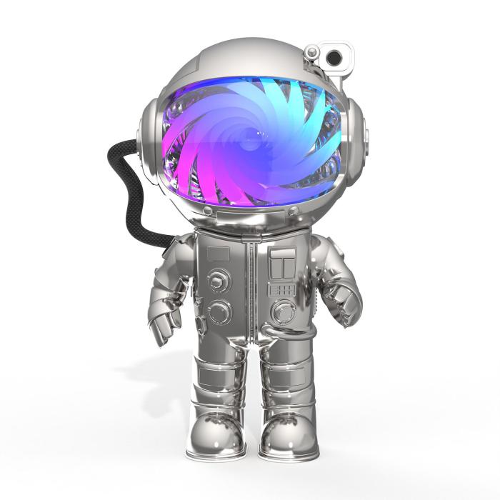 Bild 2, MOB Projektor Stellar Light Space Astronaut Silver