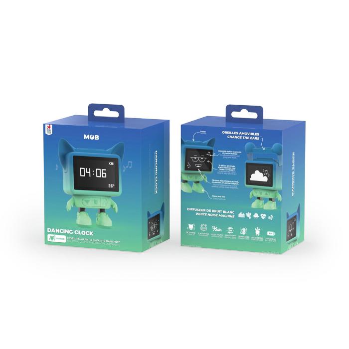 Bild 6, MOB Väckarklocka Dancing Clock Blå