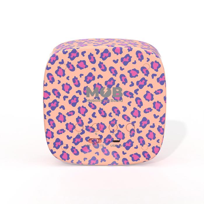 Bild 3, MOB Väckarklocka med Nattlampa Billy Clock Leopard Rose