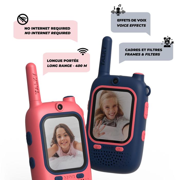 Bild 4, MOB Walkie Talkie Video Talky Cutie Blå och Rosa