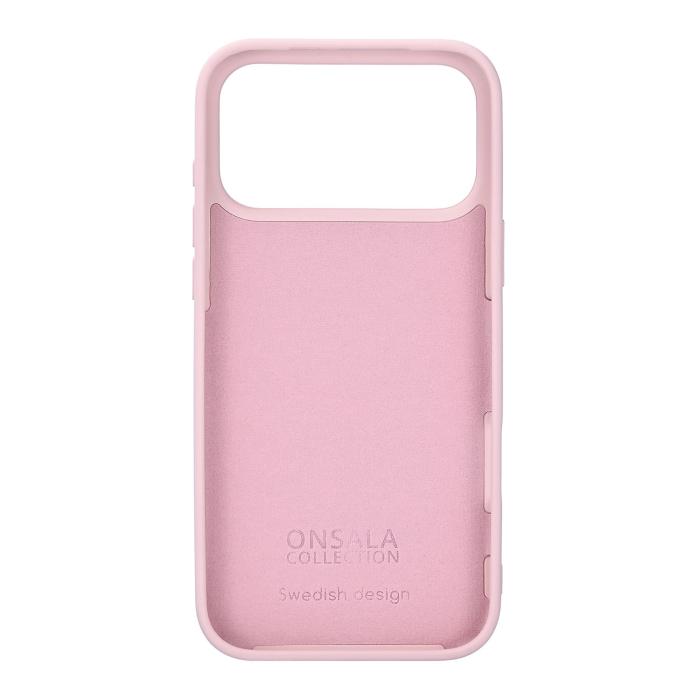 Bild 2, Onsala iPhone 17 Pro Max Mobilskal Med Silikonkänsla Chalk Pink