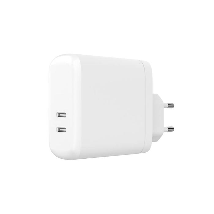 Bild 1, Gear Laddare 220V 2xUSB-C PD 60W Vit