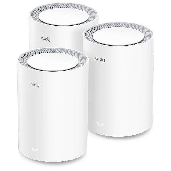 Bild 1, Cudy 3-PACK WiFi7 Mesh Solution M3600 BE3600 Vit