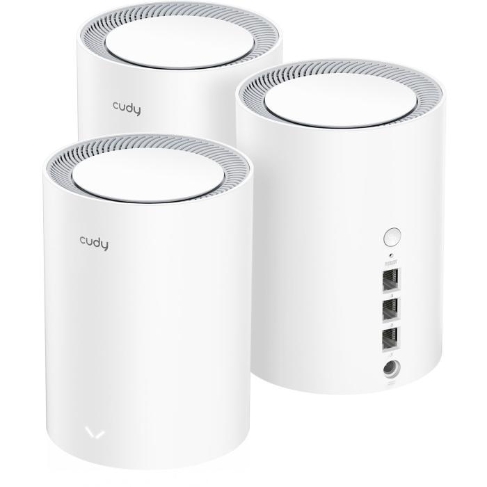 Bild 2, Cudy 3-PACK WiFi7 Mesh Solution M3600 BE3600 Vit