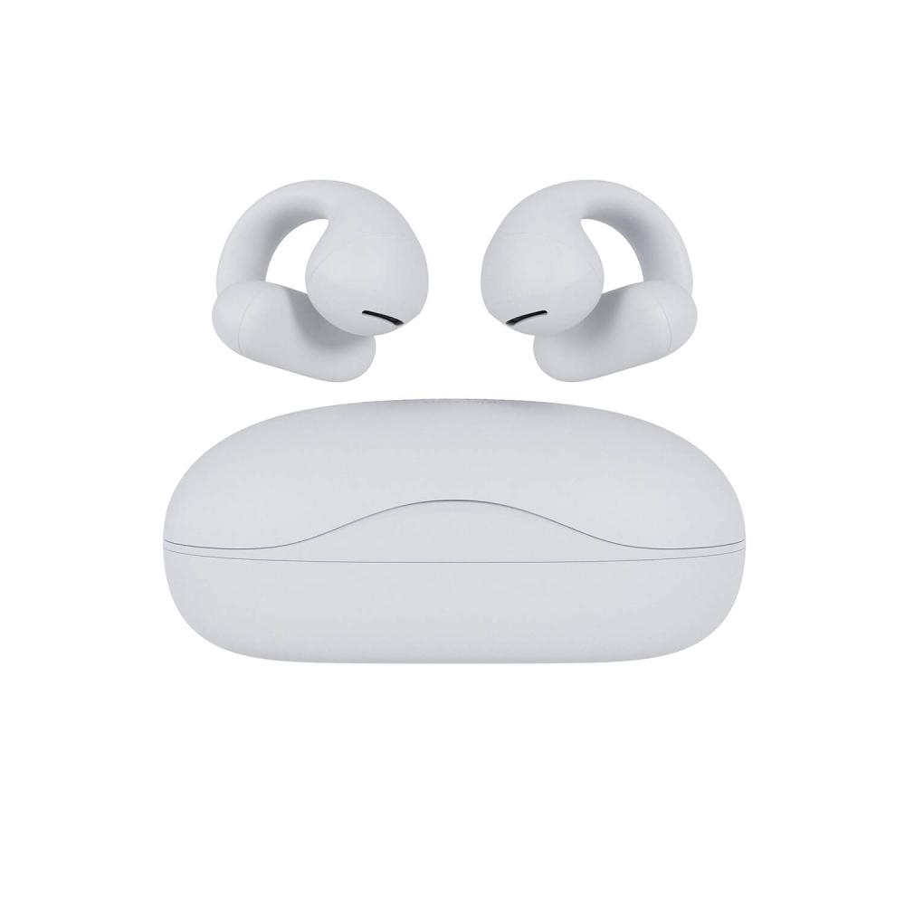 Happy Plugs In-Ear Hörlurar Clip OWS True-Wireless Vit