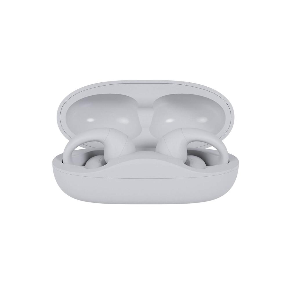 Happy Plugs In-Ear Hörlurar Clip OWS True-Wireless Vit