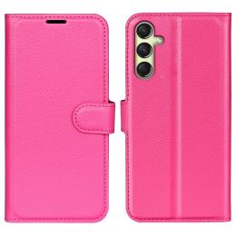 Samsung Galaxy A16 Fodral Litchi Läder Rosa