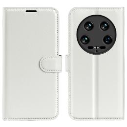 Xiaomi 14 Ultra Fodral Litchi Läder Vit