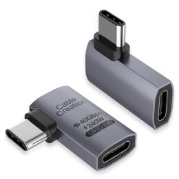 CableCreation USB-C Hona - USB-C Hane Adapter Grå