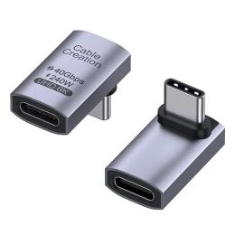 CableCreation USB-C Hona - USB-C Hane Adapter Grå