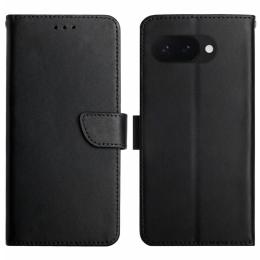Google Pixel 9a Fodral Äkta Läder Svart