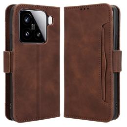 Xiaomi 15 Fodral Med Avtagbart Kortfodral Brun