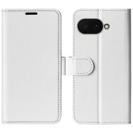 Google Pixel 9a Fodral Crazy Horse Läder Vit