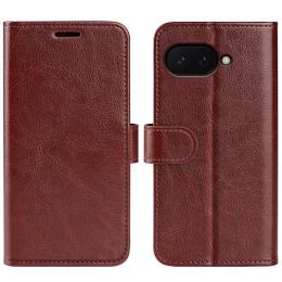 Google Pixel 9a Fodral Crazy Horse Läder Brun