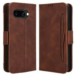 Google Pixel 9a Fodral Med Avtagbart Kortfodral Brun