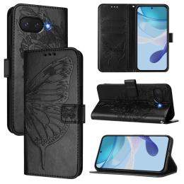 Google Pixel 9a Fodral Fjäril Tryck Svart