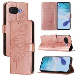Google Pixel 9a Fodral Fjäril Tryck Roséguld