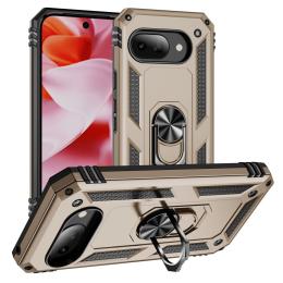 Google Pixel 9a Skal Shockproof Hybrid Ring Guld