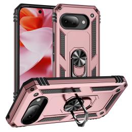 Google Pixel 9a Skal Shockproof Hybrid Ring Roséguld
