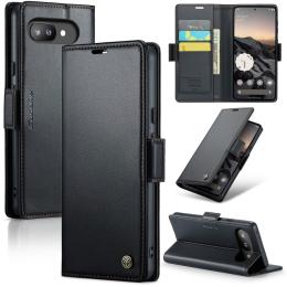 CASEME Google Pixel 9a Fodral RFID Läder Svart