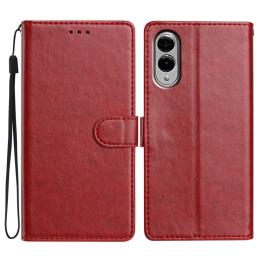 Samsung Galaxy S25 Edge Fodral Läder Röd