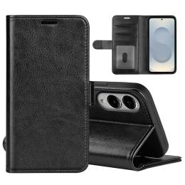 Samsung Galaxy S25 Edge Fodral Crazy Horse Läder Svart