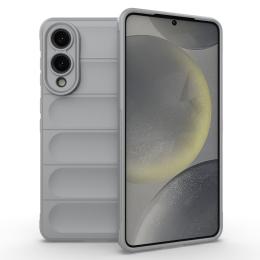 Samsung Galaxy S25 Edge Skal Magic Shield Ljus Grå