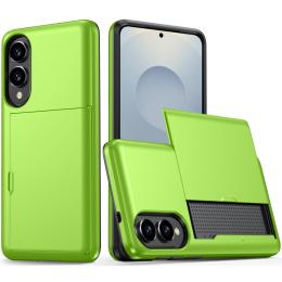 Samsung Galaxy S25 Edge Skal Hybrid Med Kortfack Grön