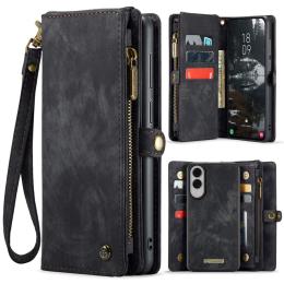 CASEME Samsung Galaxy S25 Edge Fodral Multifuntionell Svart