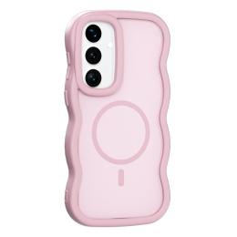 Samsung Galaxy S25 / S24 Skal MagSafe Wavy Matt Rosa
