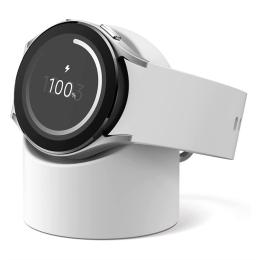 Samsung Galaxy Watch 5/5 Pro/6/7/FE Silikon Stativ Vit