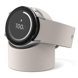 Samsung Galaxy Watch 5/5 Pro/6/7/FE Silikon Stativ Beige