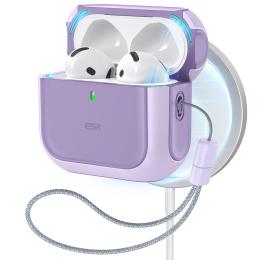 ESR AirPods 4 Skal MagSafe Orbit HaloLock Lila