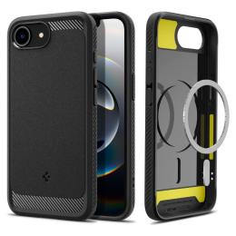 Spigen iPhone 16e Skal MagSafe Mag Rugged Armor Svart
