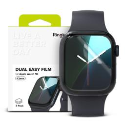 Ringke Apple Watch 10 42 mm 3-PACK Skärmskydd DualEasy
