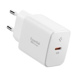 Spigen 20W USB-C Väggladdare Essential Vit